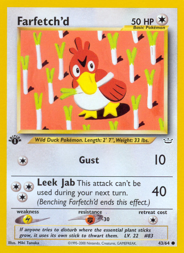 Farfetch'd (43/64) [Neo Revelation 1st Edition] | Good Games Morley