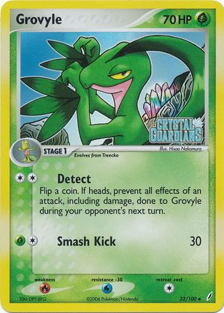 Grovyle (32/100) (Stamped) [EX: Crystal Guardians] | Good Games Morley