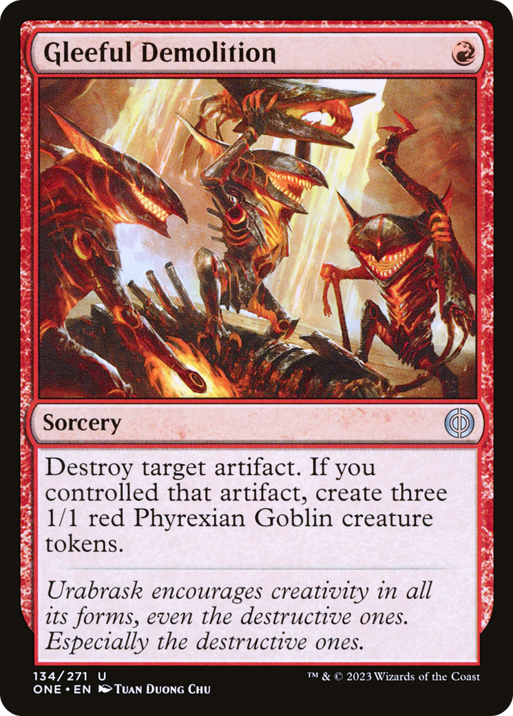 Gleeful Demolition [Phyrexia: All Will Be One] | Good Games Morley
