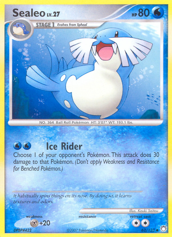 Sealeo (62/123) [Diamond & Pearl: Mysterious Treasures] | Good Games Morley