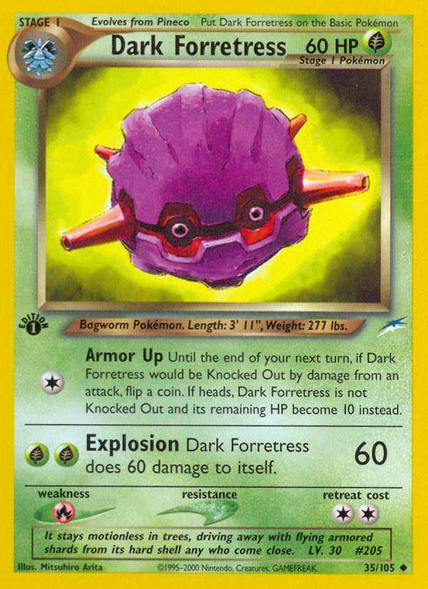Dark Forretress (35/105) [Neo Destiny 1st Edition] | Good Games Morley