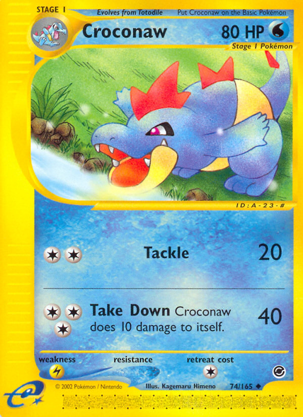 Croconaw (74/165) [Expedition: Base Set] | Good Games Morley