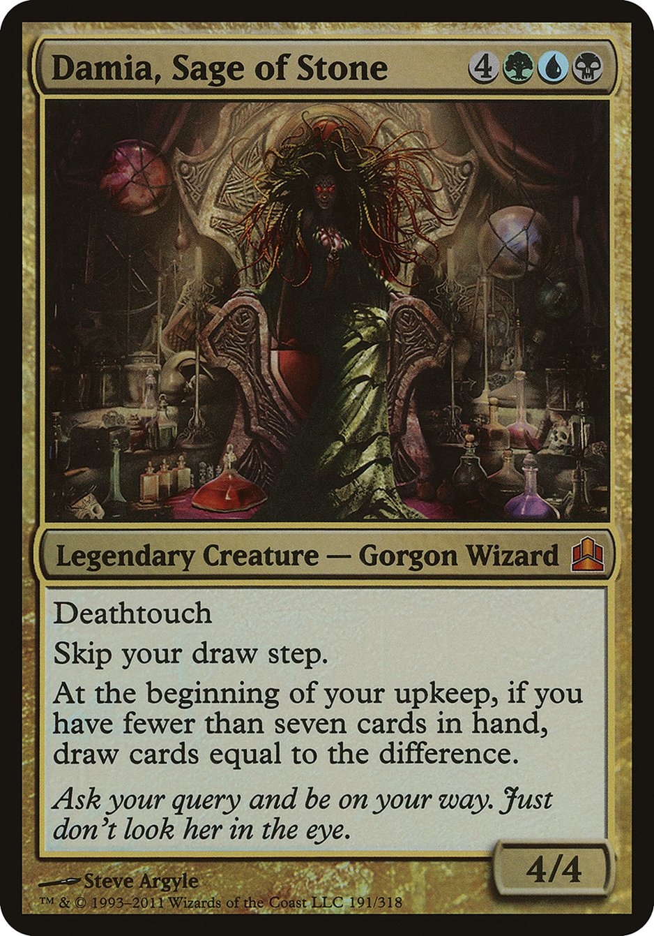 Damia, Sage of Stone (Oversized) [Commander 2011 Oversized] | Good Games Morley