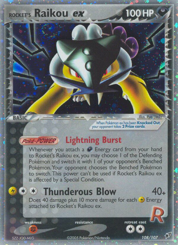 Rocket's Raikou ex (108/107) [EX: Deoxys] | Good Games Morley