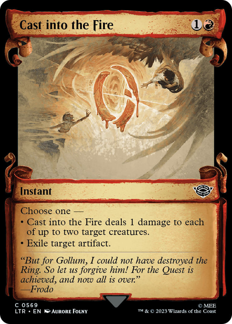 Cast into the Fire [The Lord of the Rings: Tales of Middle-Earth Showcase Scrolls] | Good Games Morley