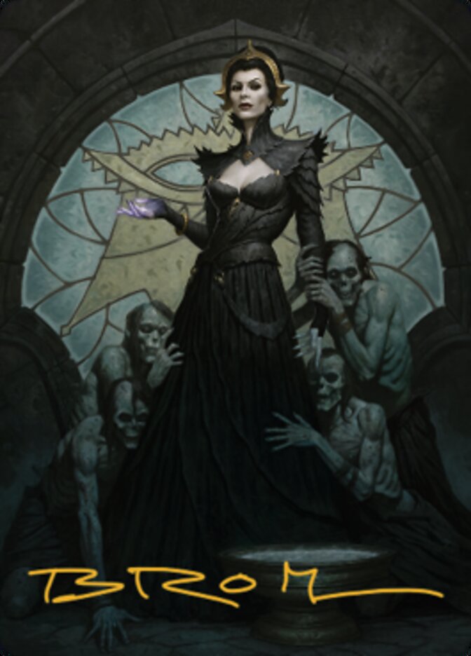 Liliana of the Veil Art Card (Gold-Stamped Signature) [Dominaria United Art Series] | Good Games Morley