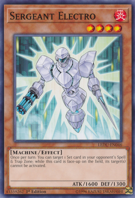 Sergeant Electro [LEDU-EN046] Common | Good Games Morley