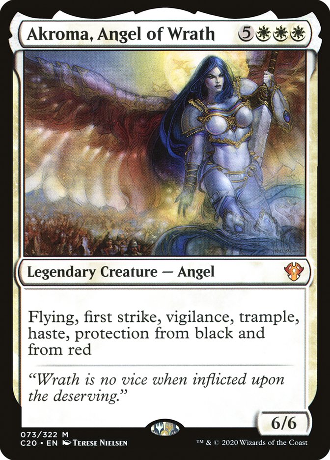 Akroma, Angel of Wrath [Commander 2020] | Good Games Morley