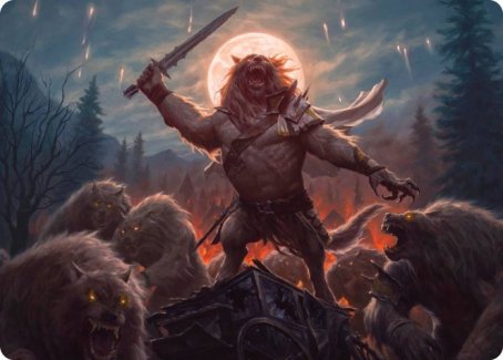 Tovolar, the Midnight Scourge 1 Art Card [Innistrad: Midnight Hunt Art Series] | Good Games Morley