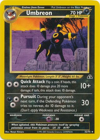 Umbreon (32/75) [Neo Discovery Unlimited] | Good Games Morley