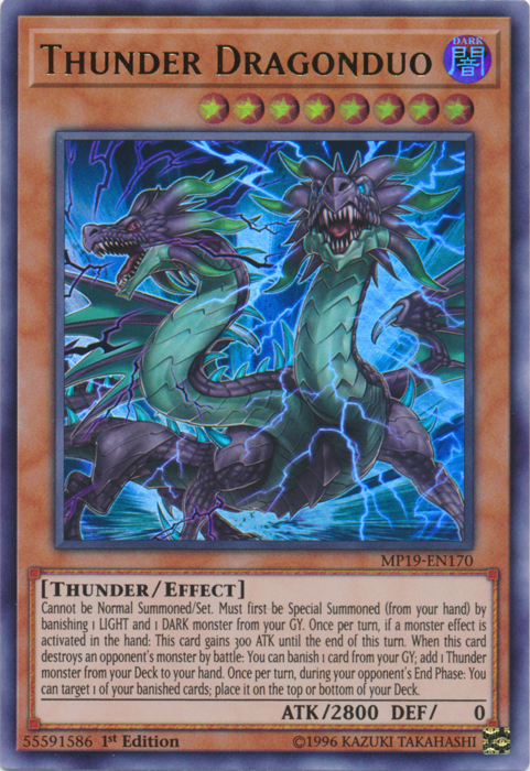 Thunder Dragonduo [MP19-EN170] Ultra Rare | Good Games Morley