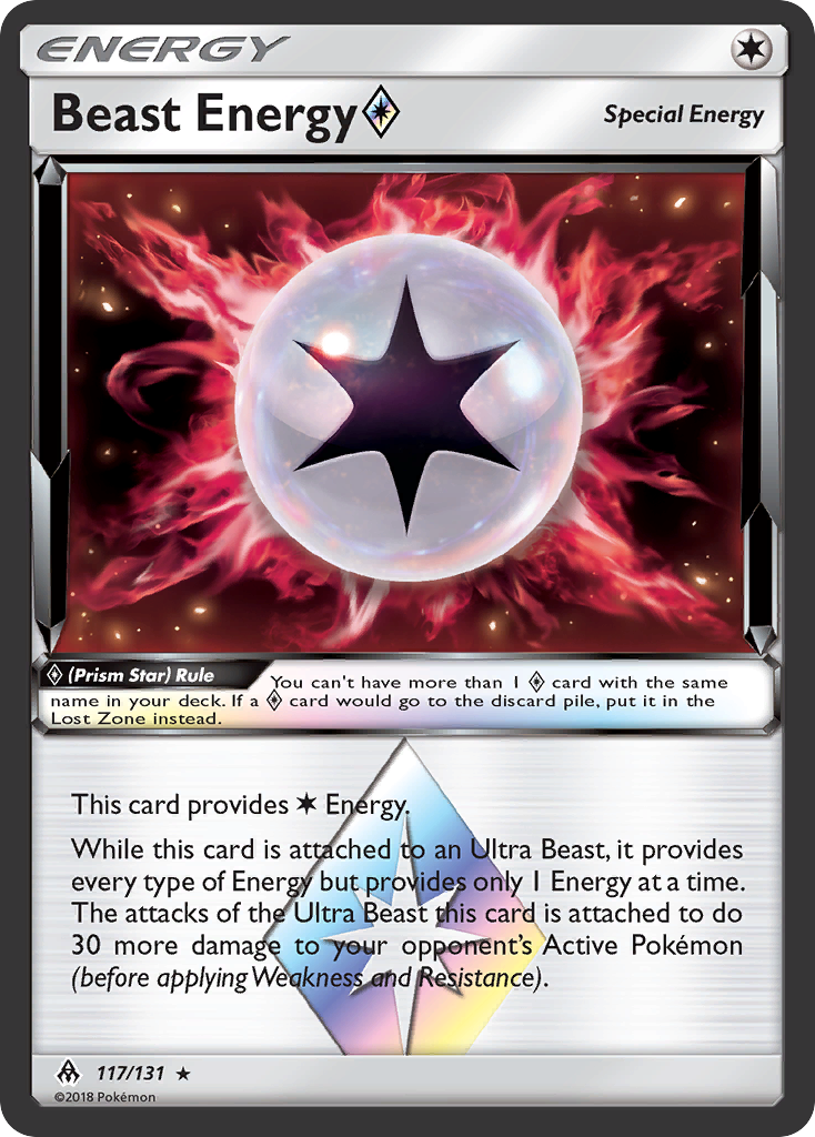 Beast Energy (117/131) (Prism Star) [Sun & Moon: Forbidden Light] | Good Games Morley