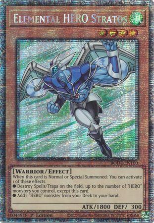 Elemental HERO Stratos [BODE-EN100] Starlight Rare | Good Games Morley