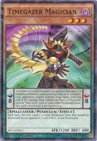 Timegazer Magician [SP15-EN011] Shatterfoil Rare | Good Games Morley