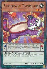 Performapal Trampolynx [SP15-EN021] Shatterfoil Rare | Good Games Morley