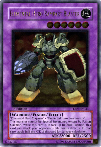 Elemental Hero Rampart Blaster [EEN-EN033] Ultimate Rare | Good Games Morley