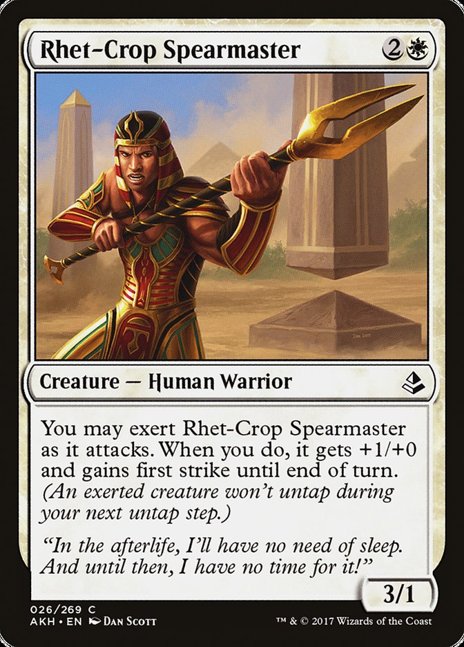 Rhet-Crop Spearmaster [Amonkhet] | Good Games Morley