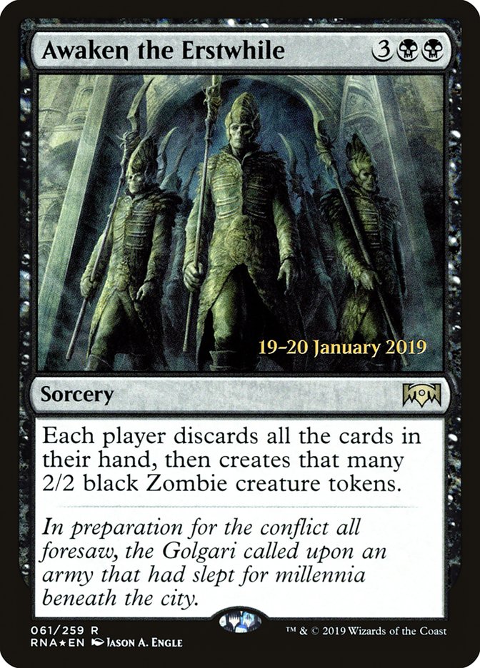 Awaken the Erstwhile [Ravnica Allegiance Prerelease Promos] | Good Games Morley