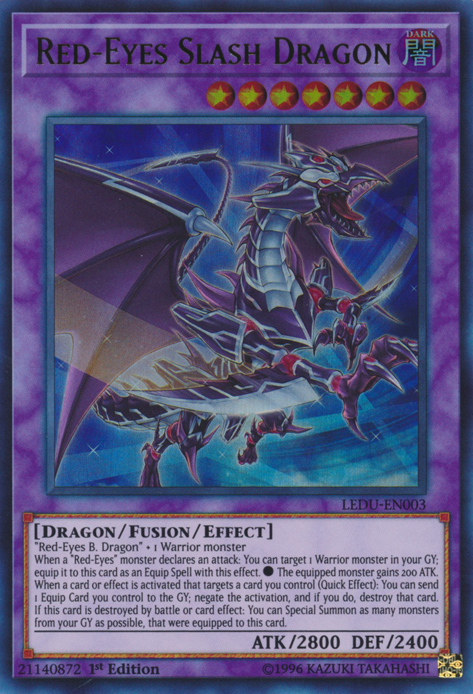 Red-Eyes Slash Dragon [LEDU-EN003] Ultra Rare | Good Games Morley