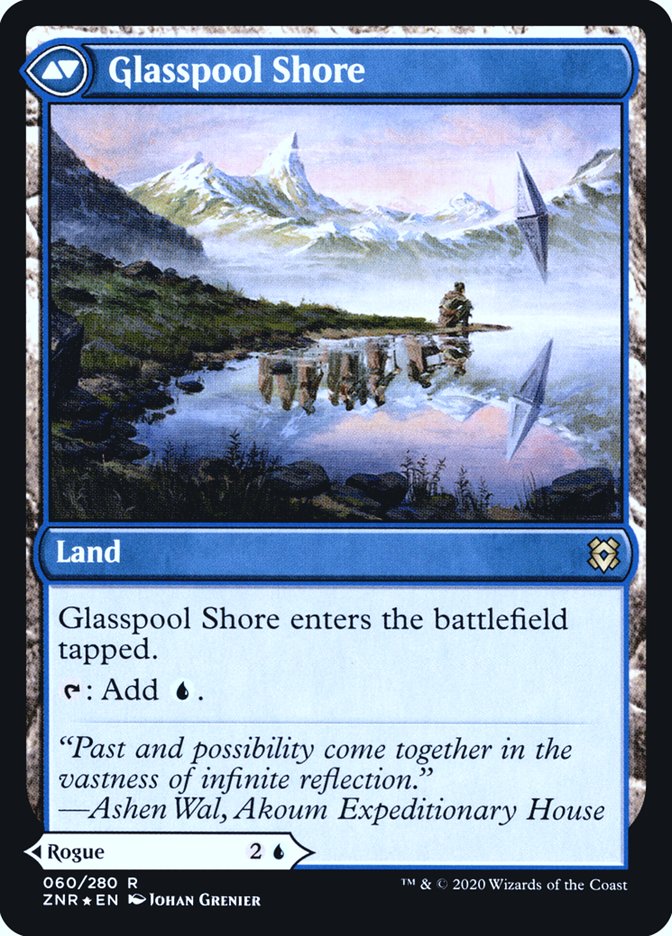 Glasspool Mimic // Glasspool Shore [Zendikar Rising Prerelease Promos] | Good Games Morley