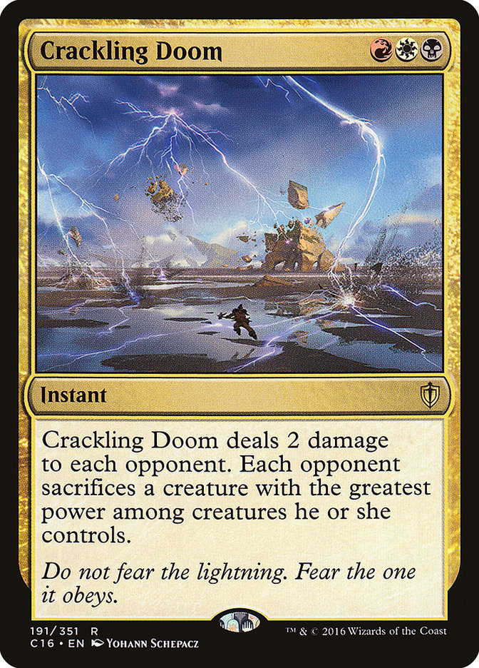 Crackling Doom [Commander 2016] | Good Games Morley