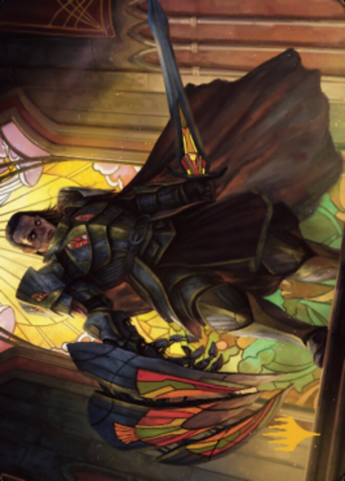 Benalish Sleeper Art Card (Gold-Stamped Signature) [Dominaria United Art Series] | Good Games Morley