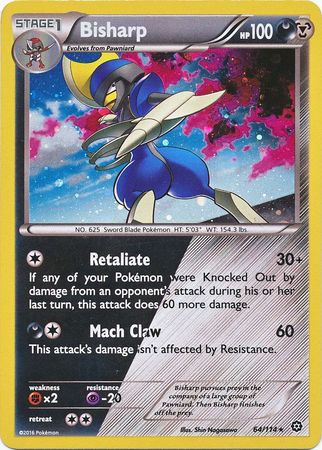 Bisharp (64/114) (Cosmos Holo) [XY: Steam Siege] | Good Games Morley