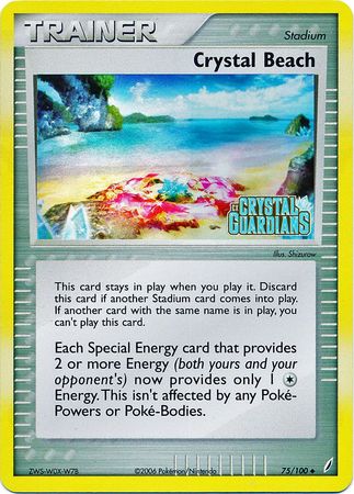 Crystal Beach (75/100) (Stamped) [EX: Crystal Guardians] | Good Games Morley