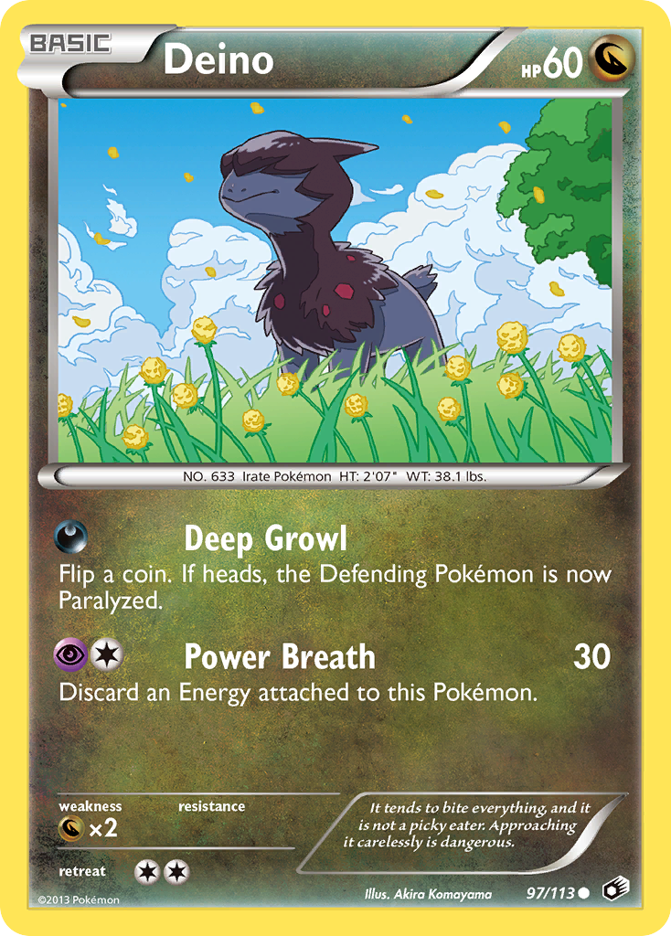 Deino (97/113) [Black & White: Legendary Treasures] | Good Games Morley