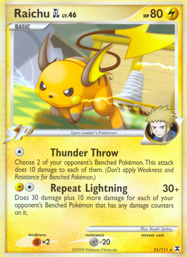 Raichu GL (31/111) [Platinum: Rising Rivals] | Good Games Morley