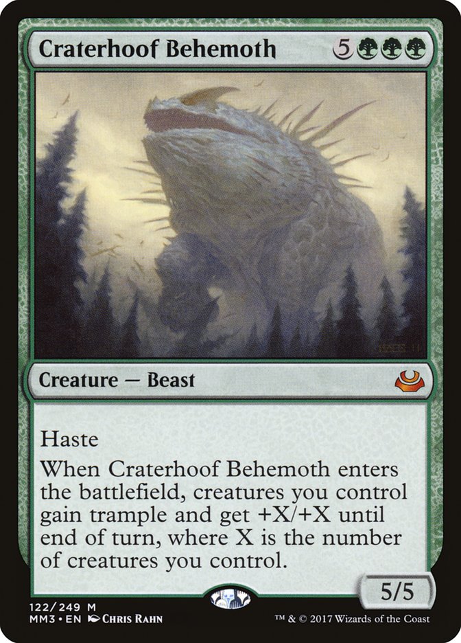 Craterhoof Behemoth [Modern Masters 2017] | Good Games Morley