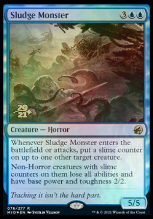 Sludge Monster [Innistrad: Midnight Hunt Prerelease Promos] | Good Games Morley
