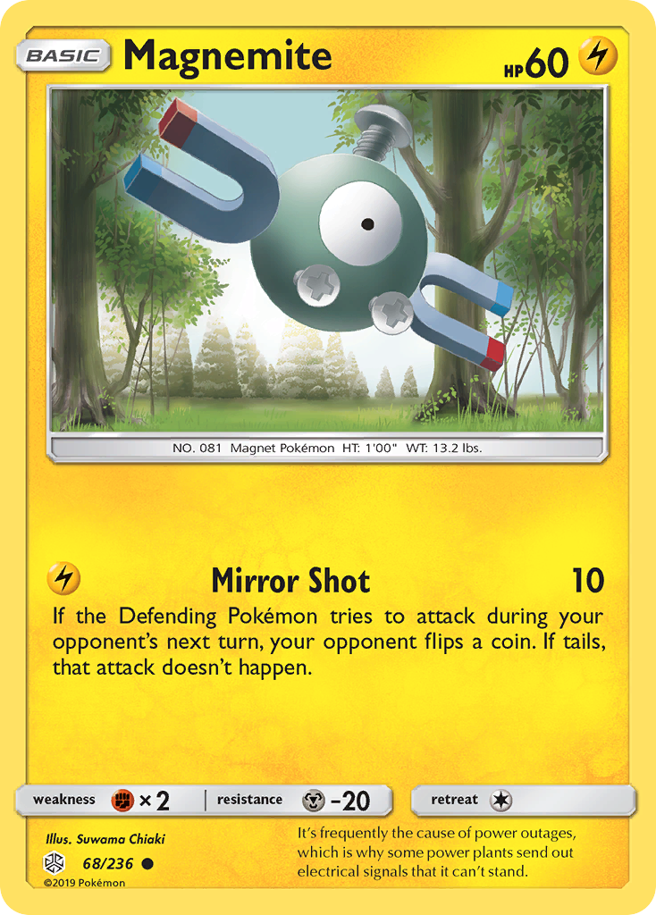 Magnemite (68/236) [Sun & Moon: Cosmic Eclipse] | Good Games Morley