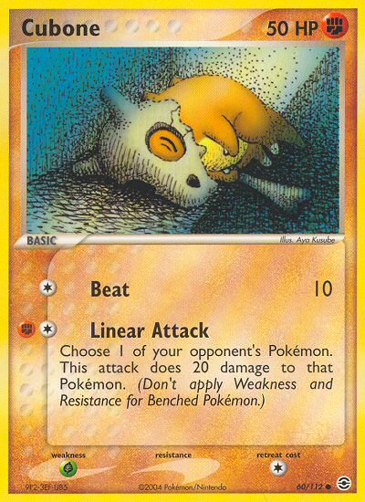 Cubone (60/112) [EX: FireRed & LeafGreen] | Good Games Morley