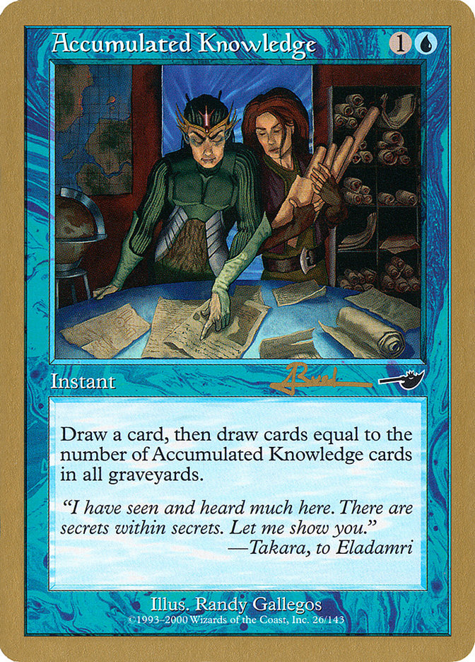 Accumulated Knowledge (Antoine Ruel) [World Championship Decks 2001] | Good Games Morley