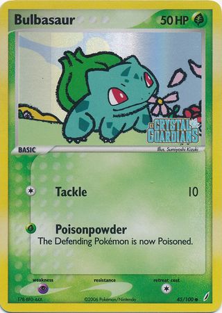 Bulbasaur (45/100) (Stamped) [EX: Crystal Guardians] | Good Games Morley