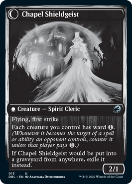 Chaplain of Alms // Chapel Shieldgeist [Innistrad: Double Feature] | Good Games Morley