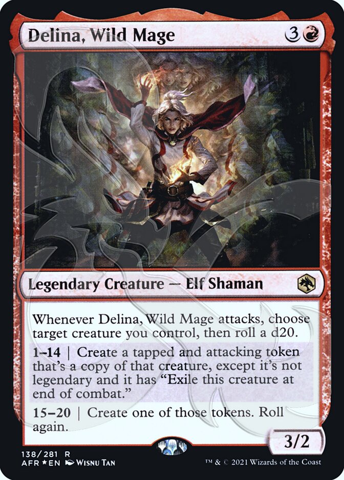 Delina, Wild Mage (Ampersand Promo) [Dungeons & Dragons: Adventures in the Forgotten Realms Promos] | Good Games Morley