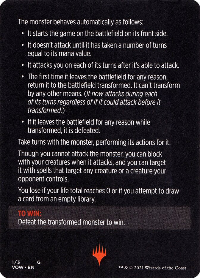 Monster of The Week (Magic Minigame) [Innistrad: Crimson Vow Minigame] | Good Games Morley