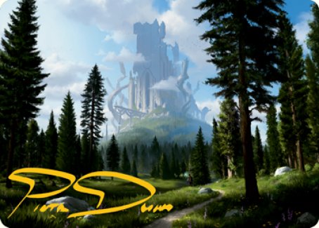 Forest (278) Art Card (Gold-Stamped Signature) [Dungeons & Dragons: Adventures in the Forgotten Realms Art Series] | Good Games Morley
