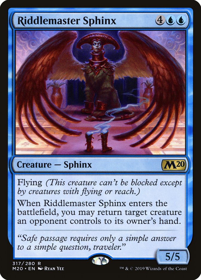 Riddlemaster Sphinx [Core Set 2020] | Good Games Morley