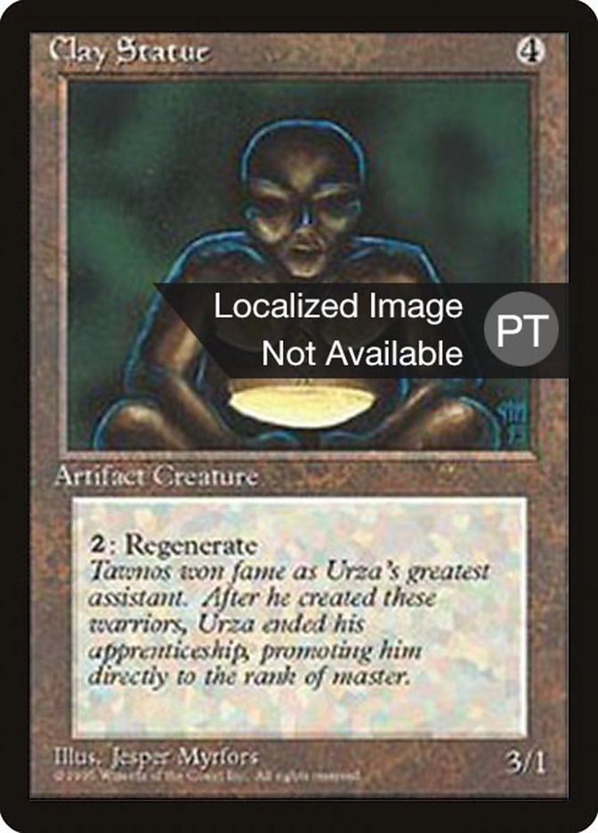 Clay Statue [Fourth Edition (Foreign Black Border)] | Good Games Morley