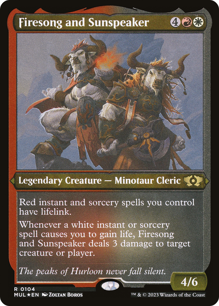 Firesong and Sunspeaker (Foil Etched) [Multiverse Legends] | Good Games Morley