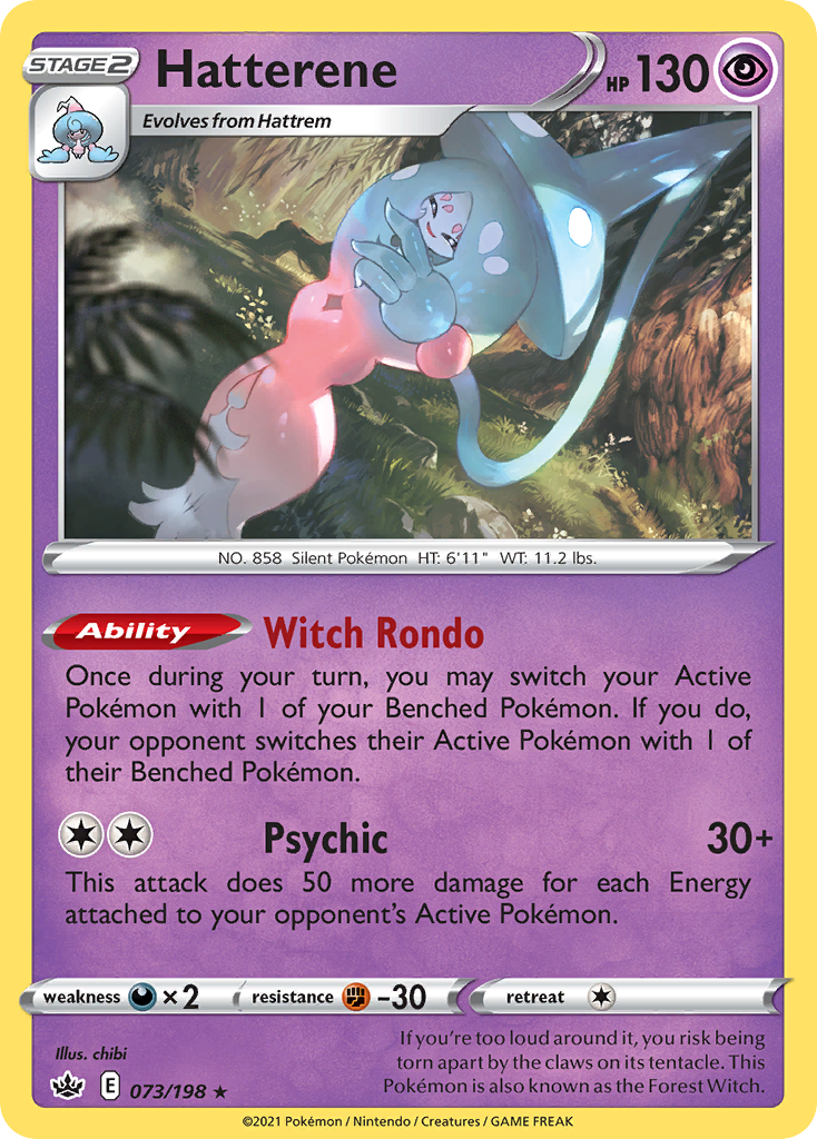 Hatterene (073/198) (Theme Deck Exclusive) [Sword & Shield: Chilling Reign] | Good Games Morley