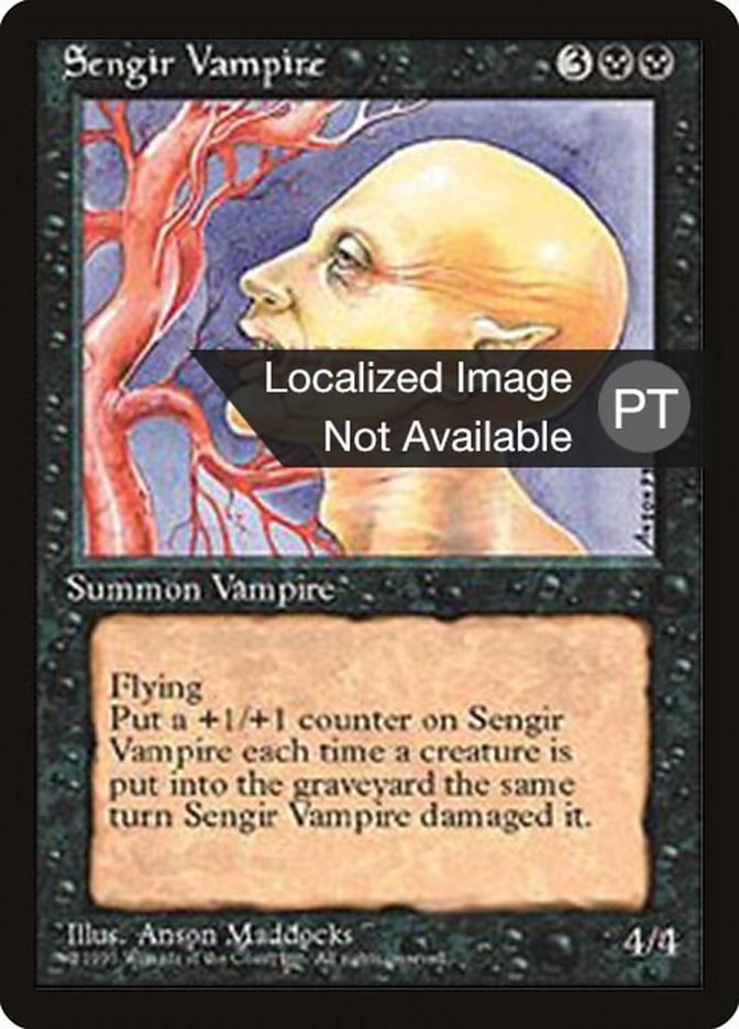 Sengir Vampire [Fourth Edition (Foreign Black Border)] | Good Games Morley