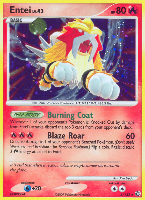Entei (4/132) [Diamond & Pearl: Secret Wonders] | Good Games Morley