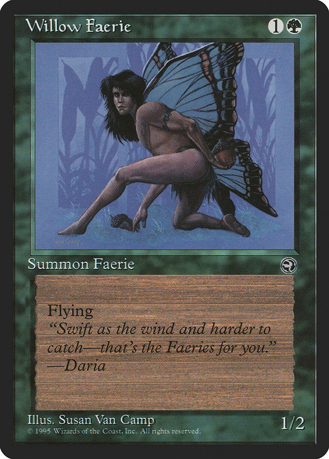 Willow Faerie (Daria Flavor Text) [Homelands] | Good Games Morley