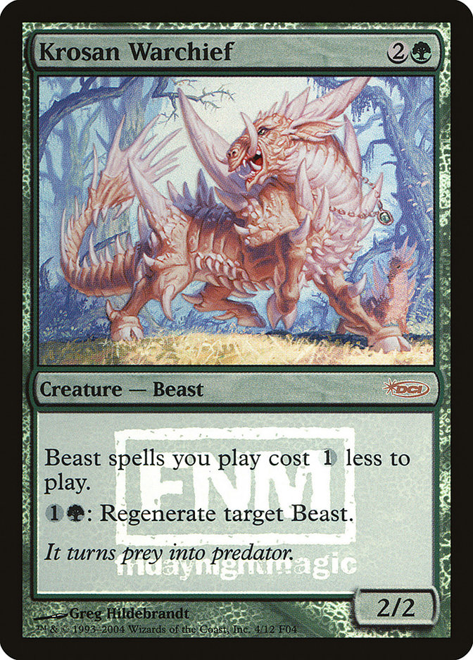 Krosan Warchief [Friday Night Magic 2004] | Good Games Morley