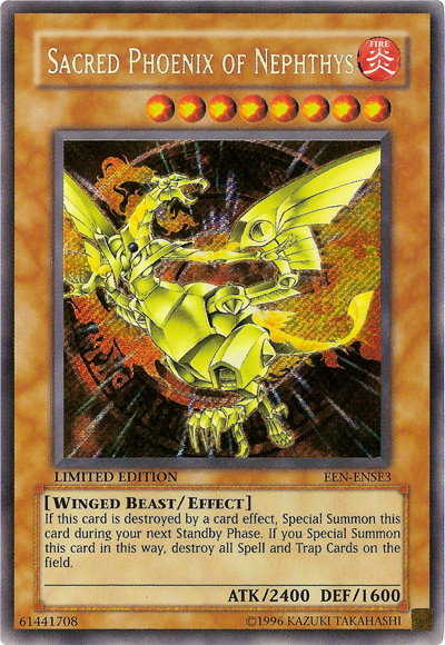 Sacred Phoenix of Nephthys [EEN-ENSE3] Secret Rare | Good Games Morley