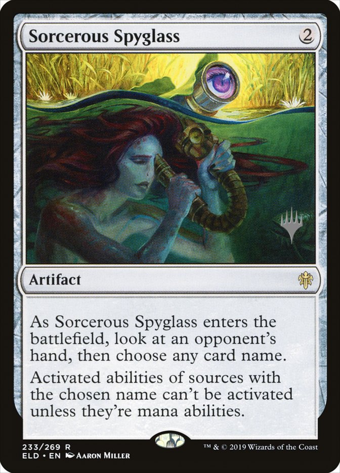 Sorcerous Spyglass (Promo Pack) [Throne of Eldraine Promos] | Good Games Morley